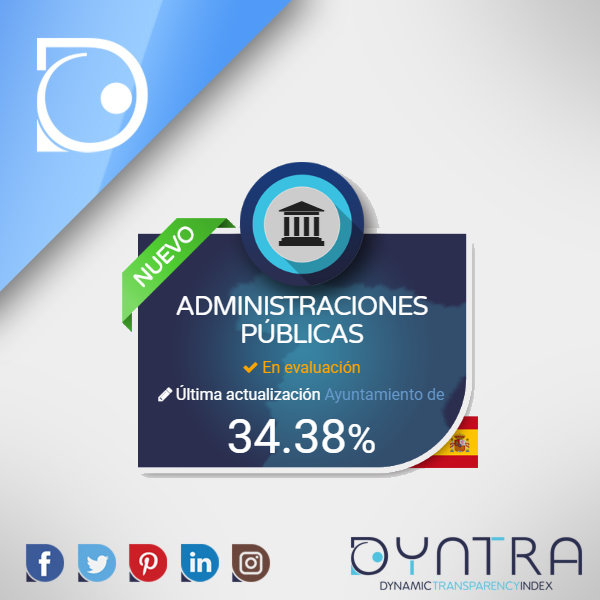 The Spanish Public Administrations under examination in the same Ranking